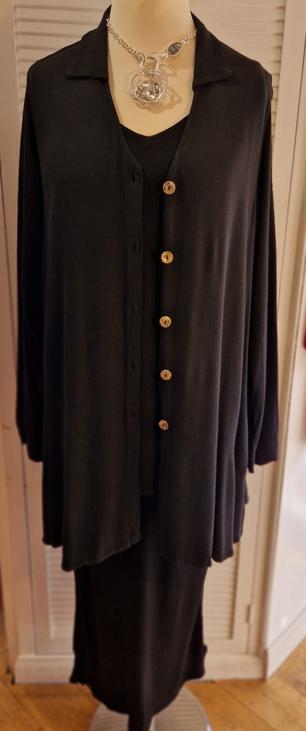 Xtra Belladonna jacket with collar - Black