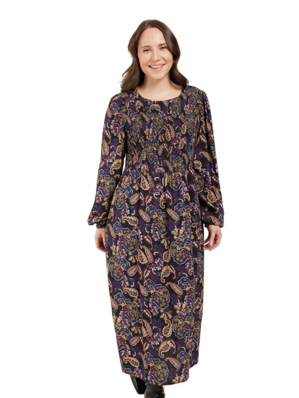 Ciso paisley dress - Purple mix