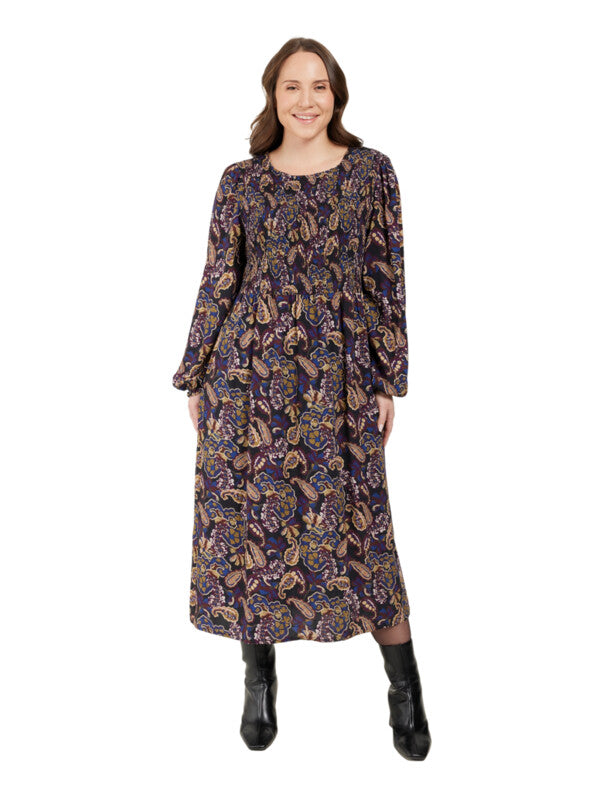 Ciso paisley dress - Purple mix