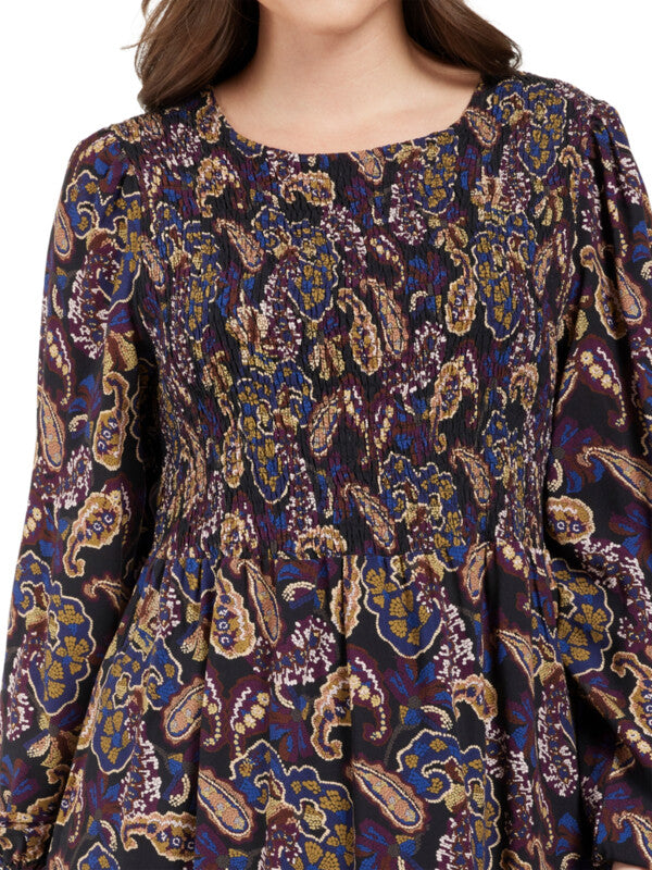 Ciso paisley dress - Purple mix