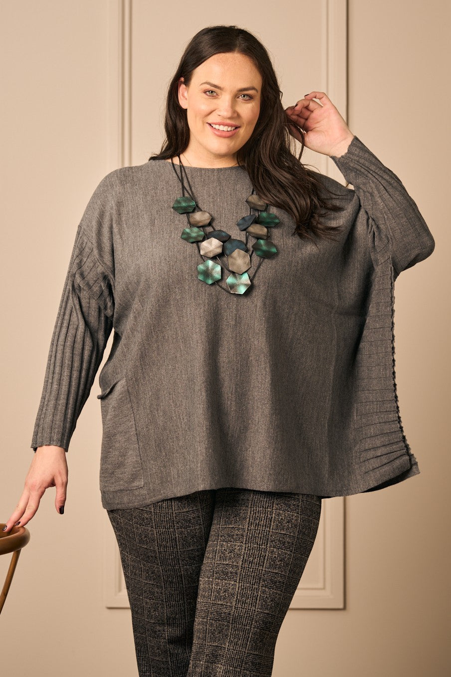Noen batwing jumper - Anthracite