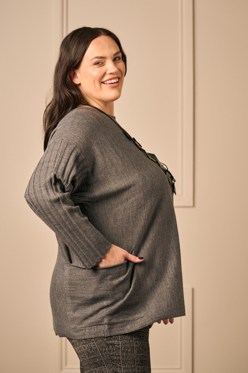Noen batwing jumper - Anthracite