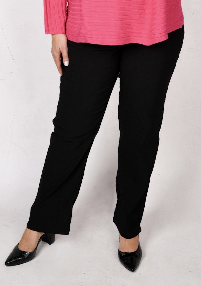 Mona Lisa straight leg trouser - Black