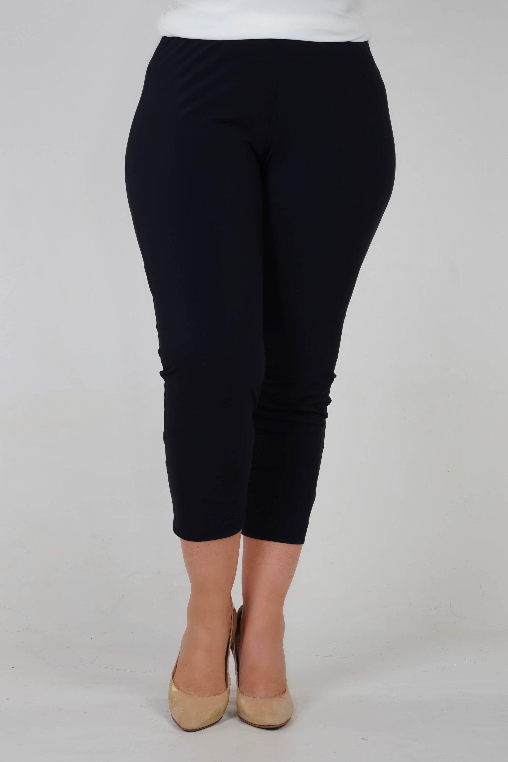 Doris Streich silky jersey crop leggings - Black