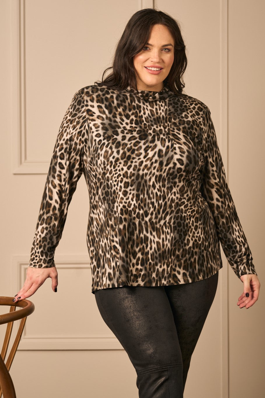 Mona Lisa jersey polo top - Animal