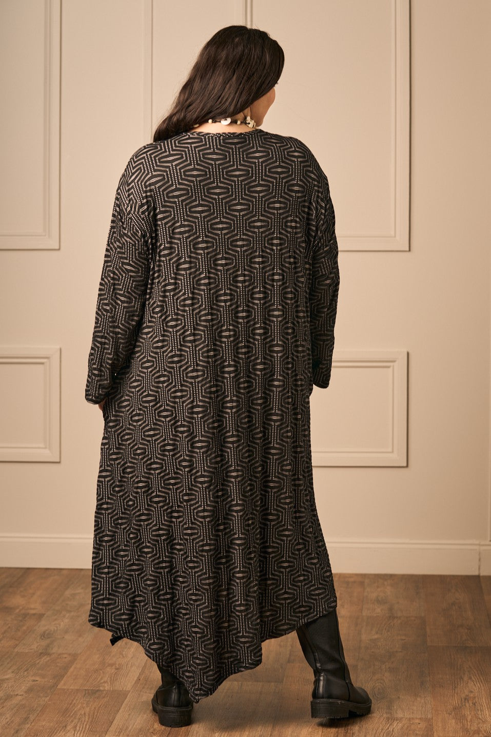 AKH Vanilla jacquard dress - Black