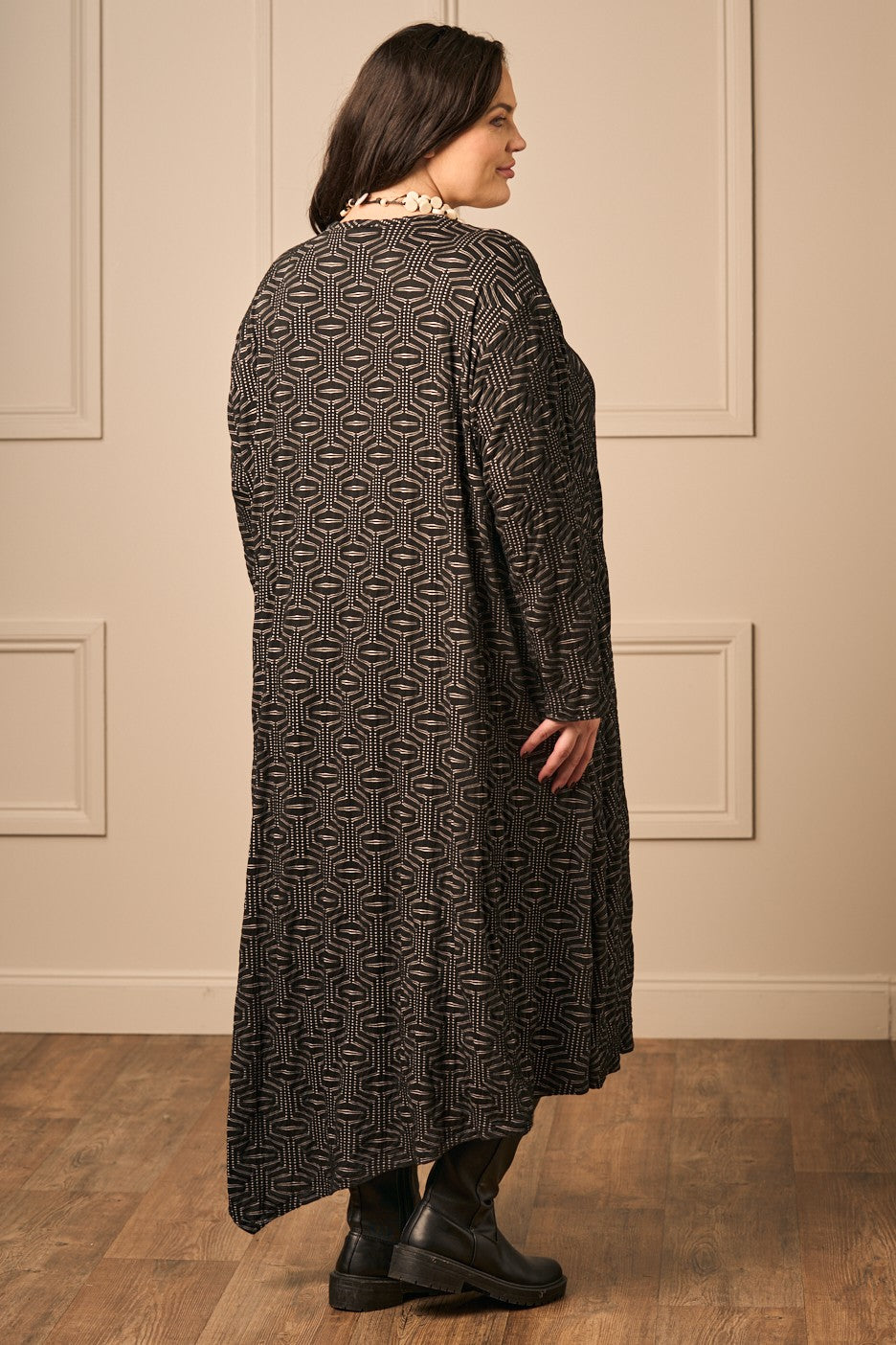 AKH Vanilla jacquard dress - Black