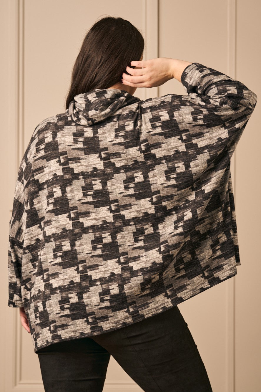 AKH Adriana cowl neck jumper - Grey