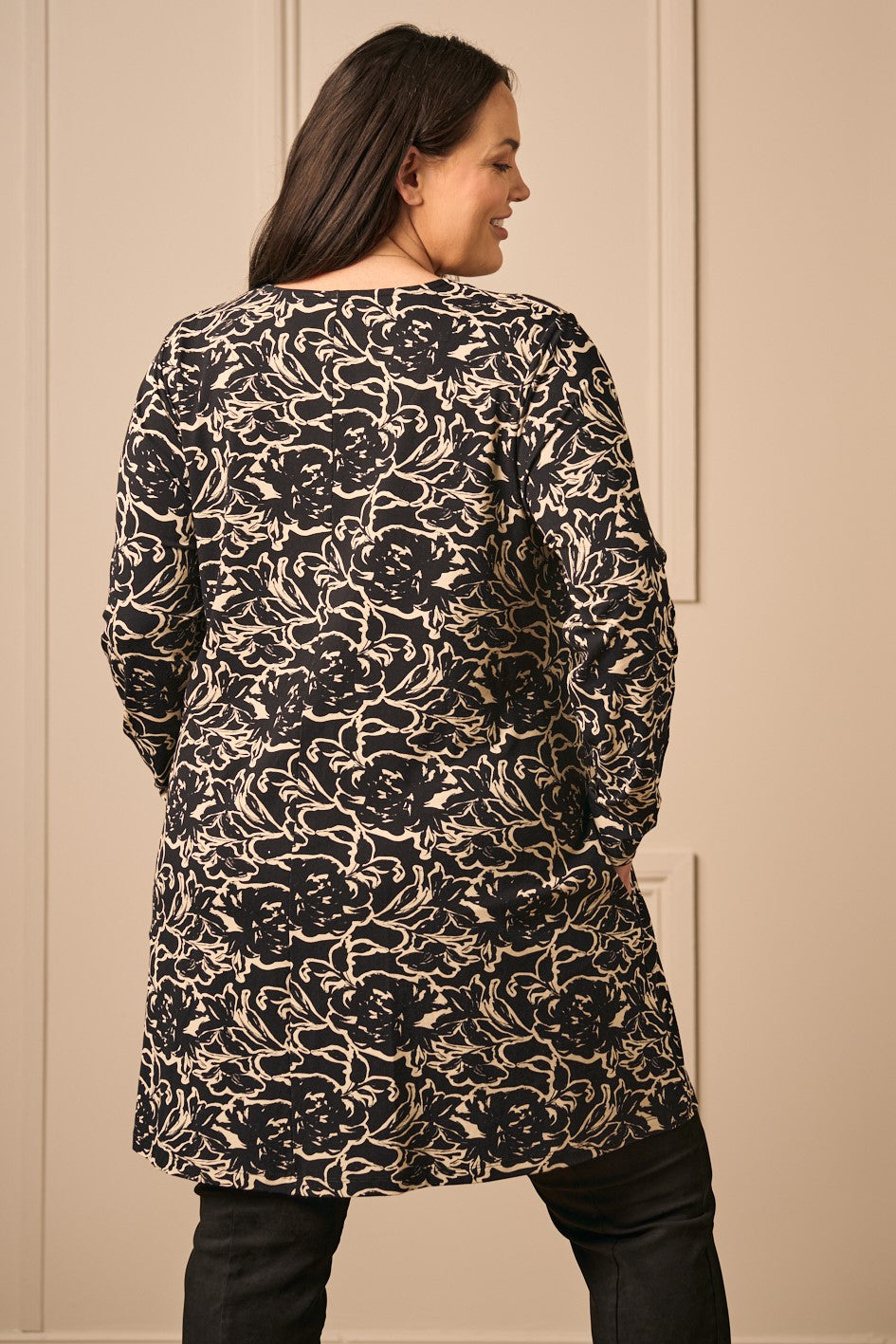 Ciso floral tunic - Black