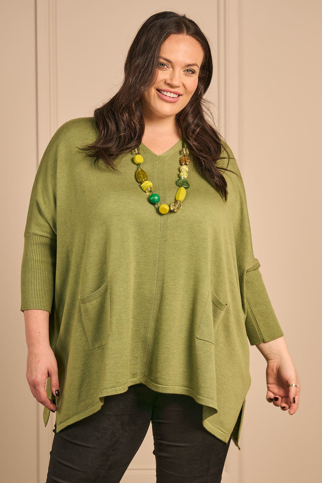 Thanny batwing jumper - Lime