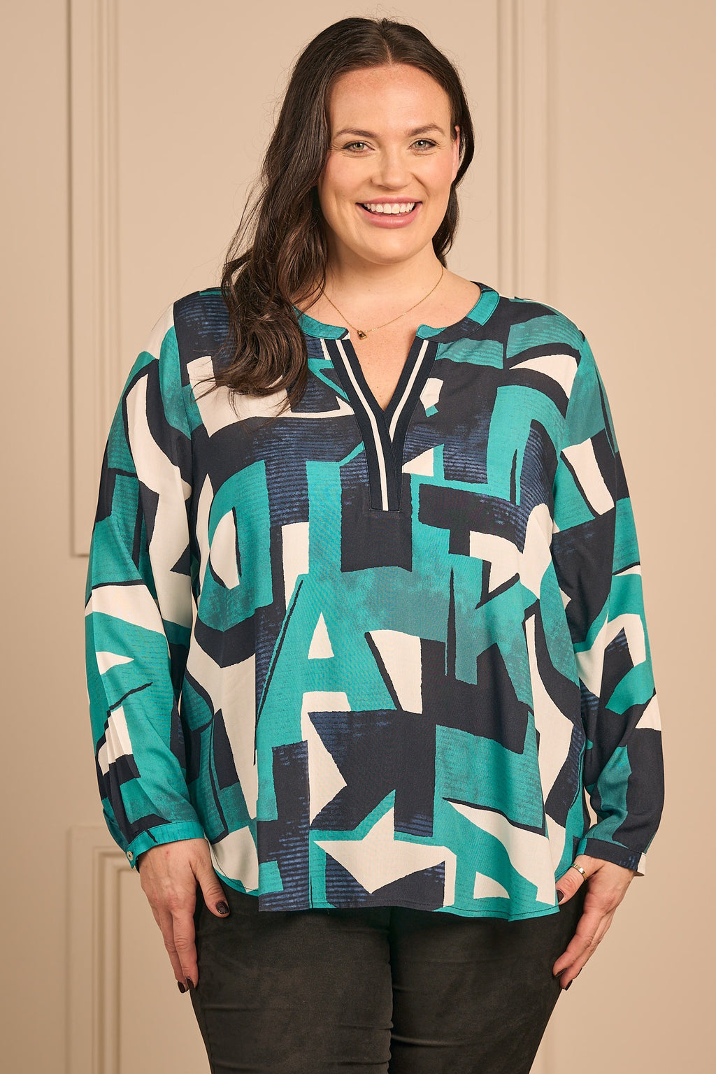 Via Appia kaftan tunic - Emerald