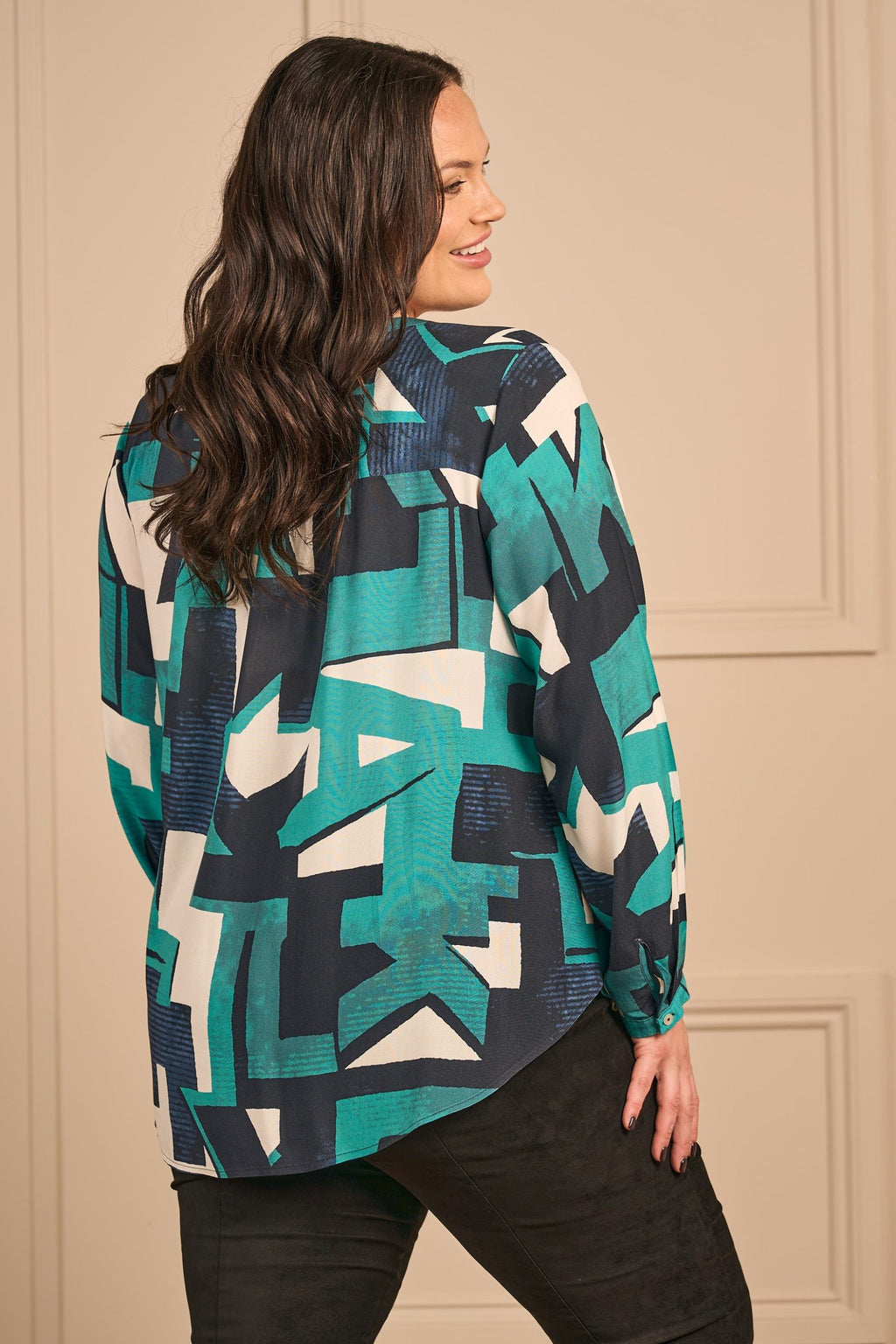 Via Appia kaftan tunic - Emerald