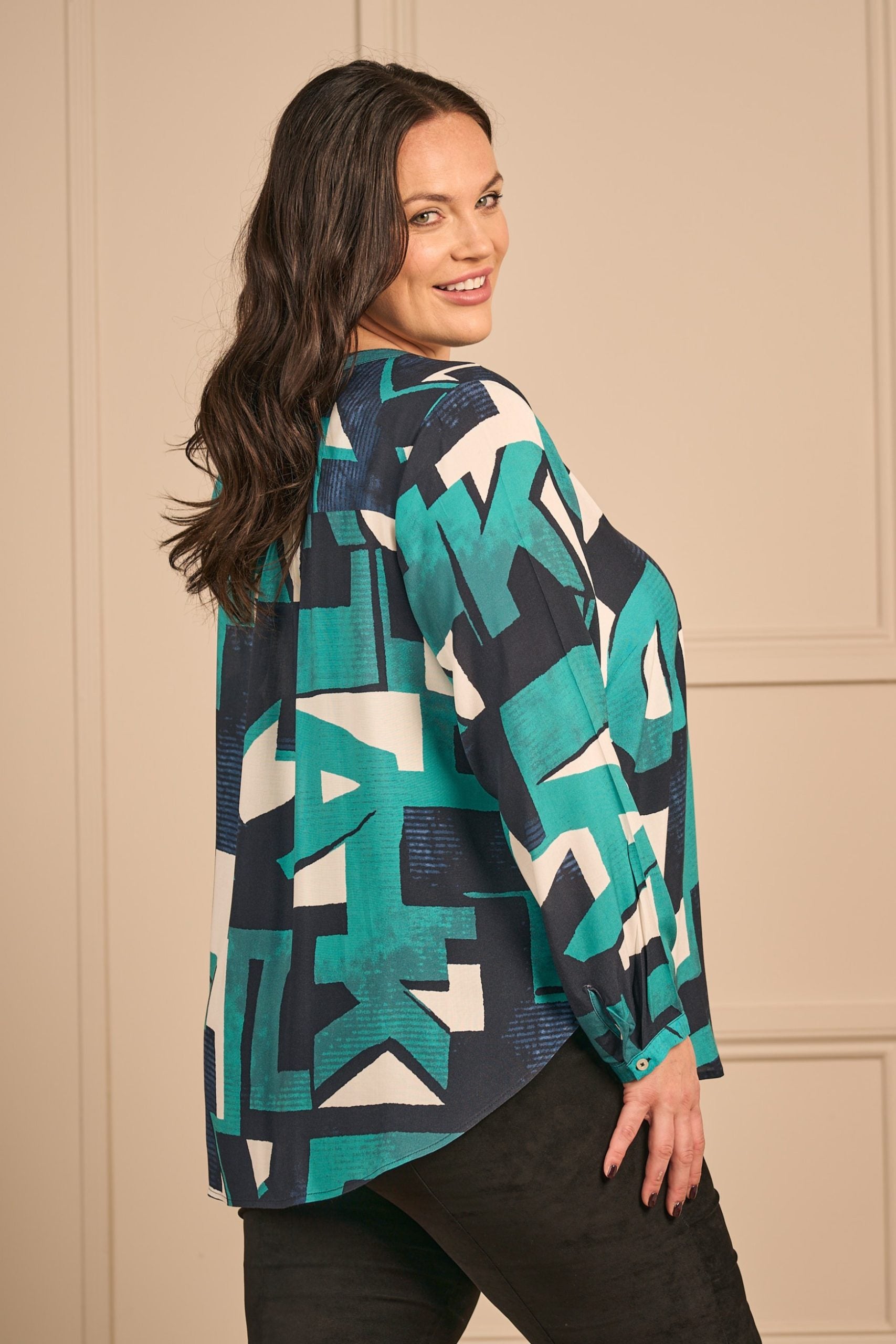 Via Appia kaftan tunic - Emerald