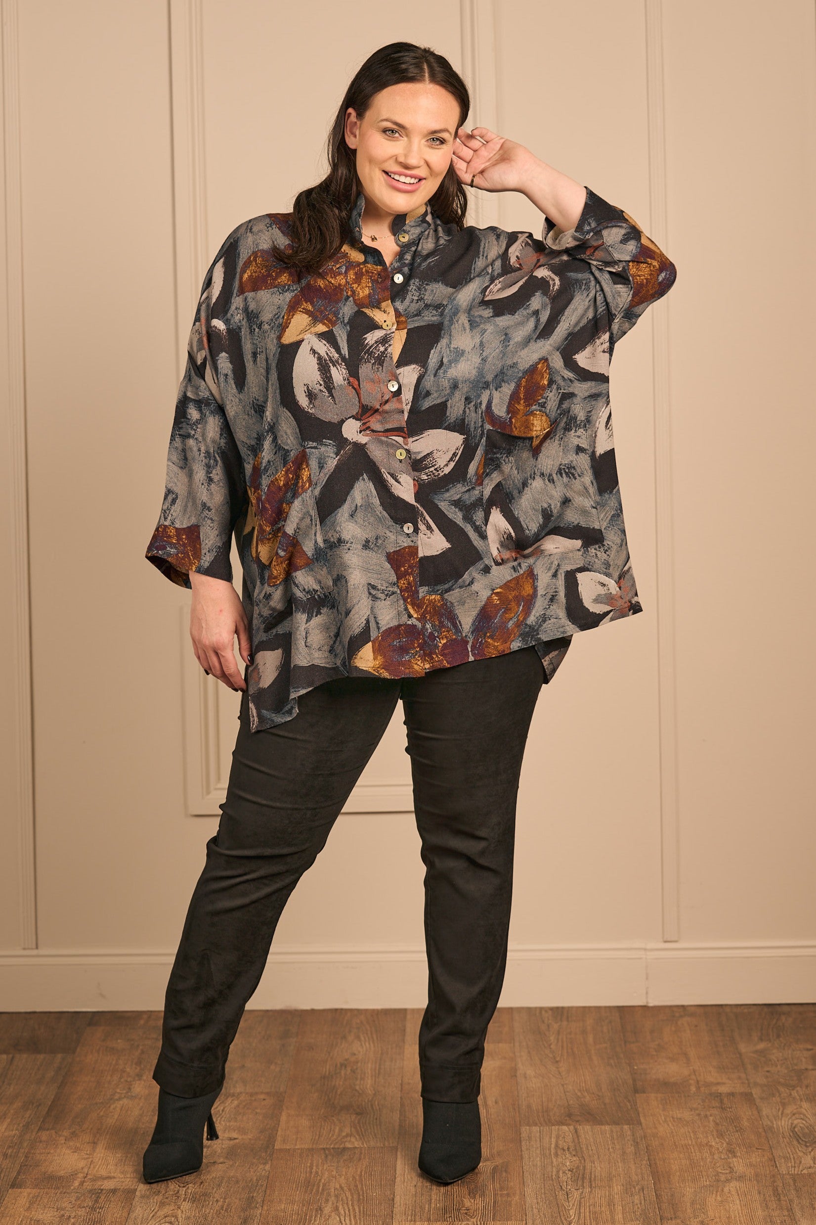 Thanny batwing shirt - Greys