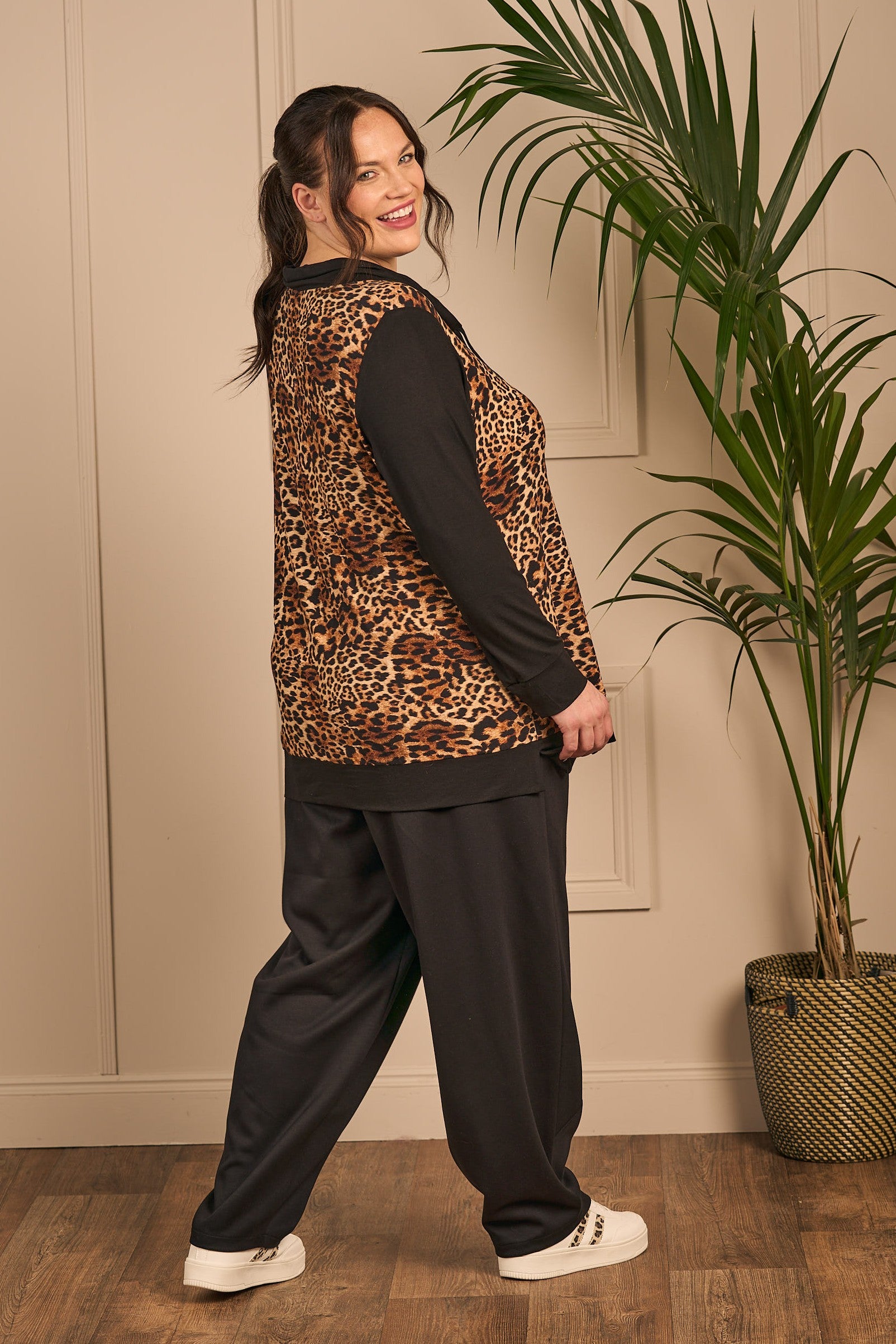 KJ Brand jersey harems - Black