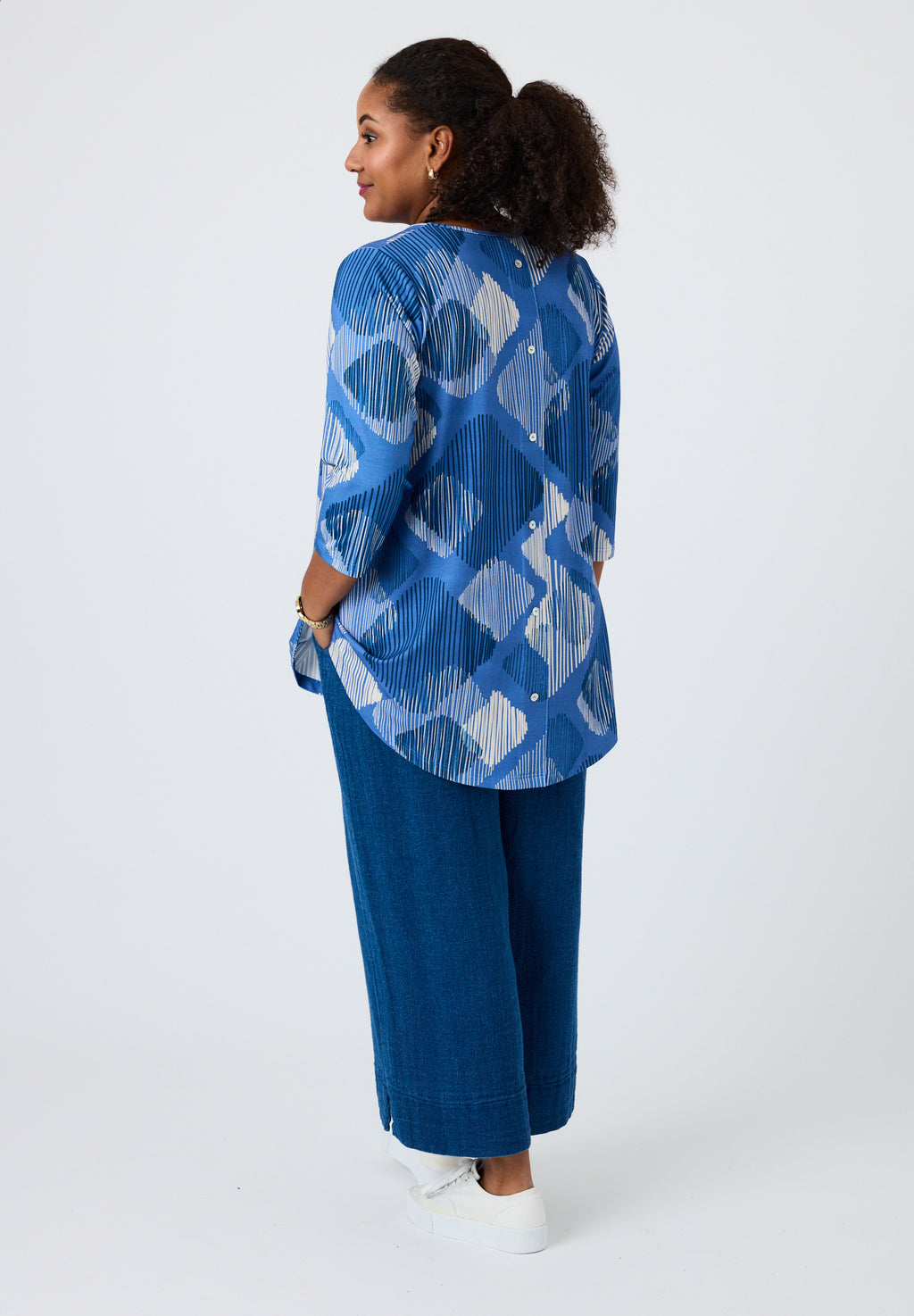 Pont Neuf Erica jersey tunic - Denim