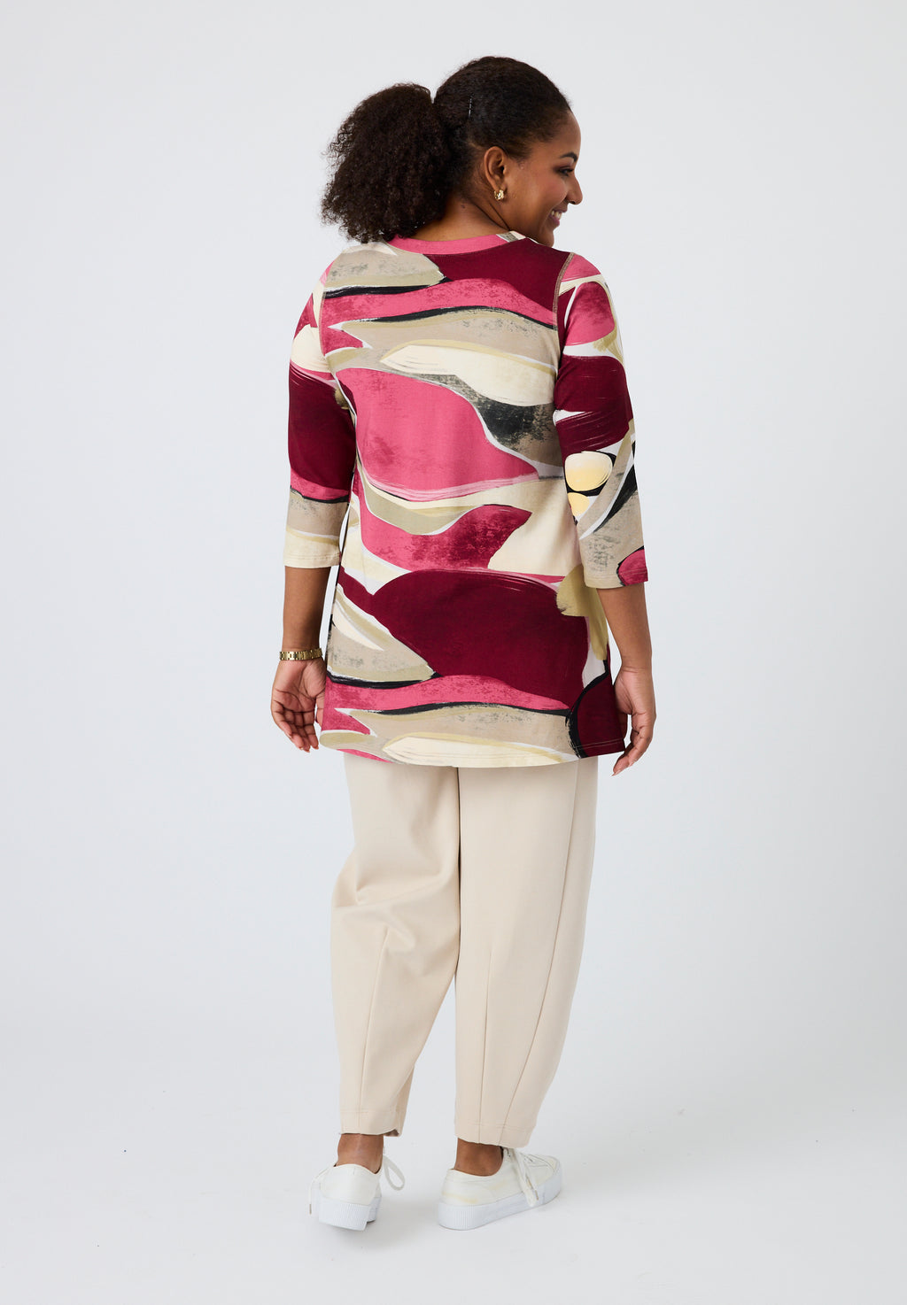 Pont Neuf Melina jersey tunic - Dark Pink