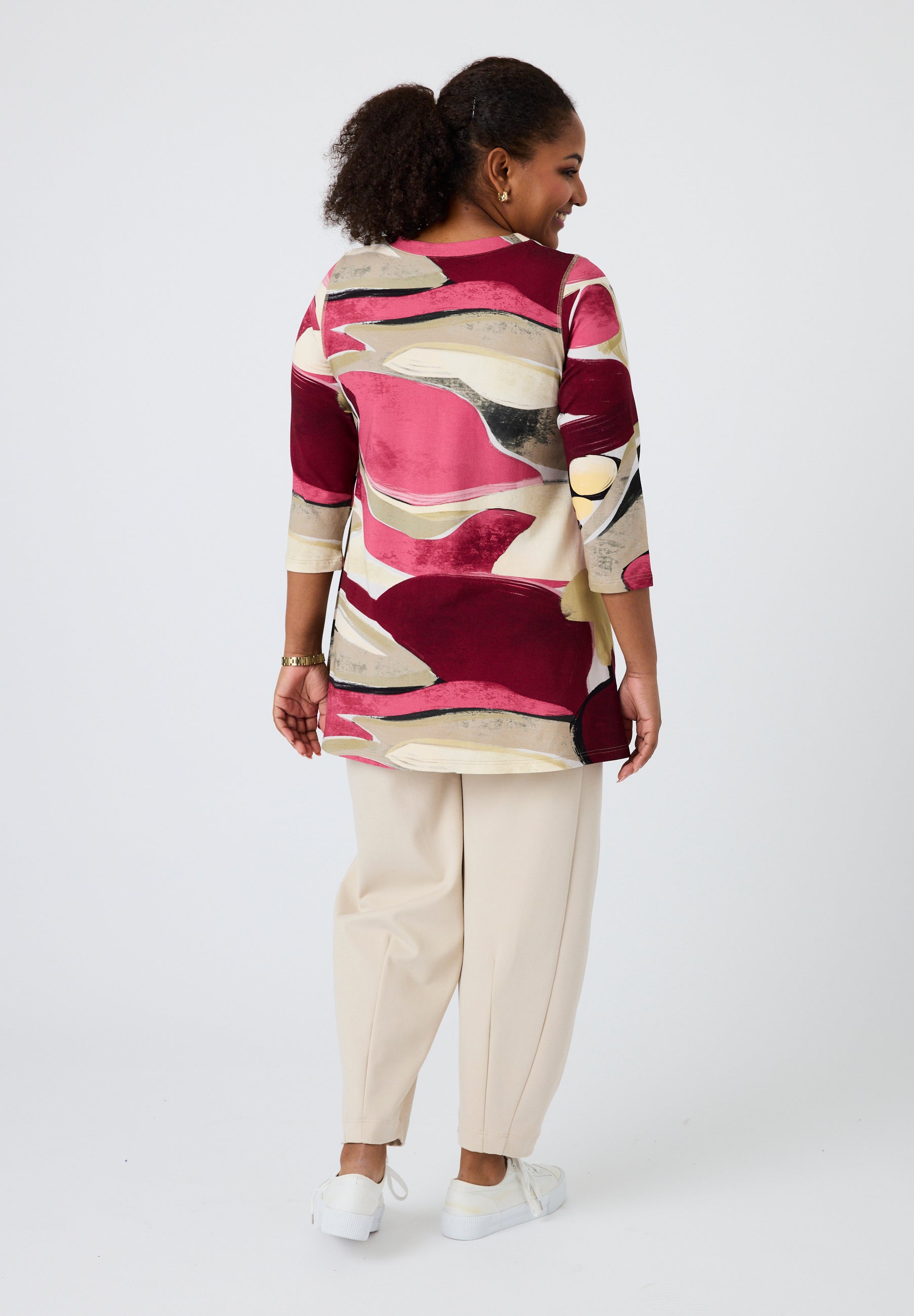 Pont Neuf Melina jersey tunic - Dark Pink