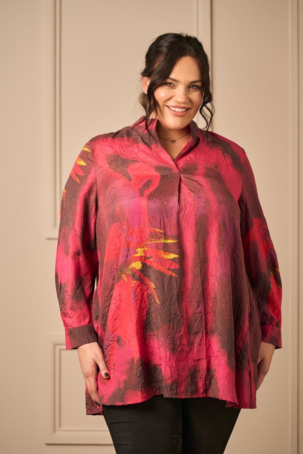 Noen print tunic - Red