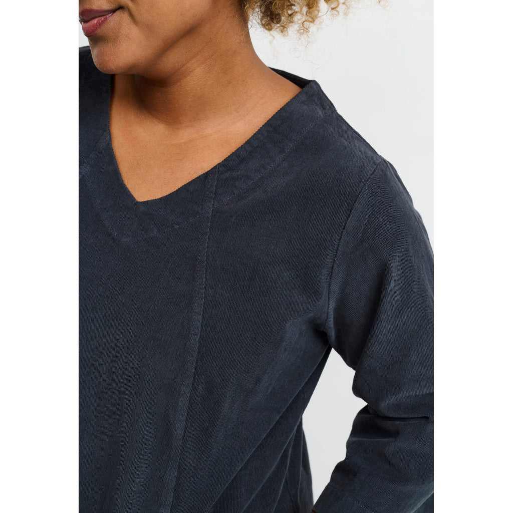 Pont Neuf Ulrica cord dress - Slate