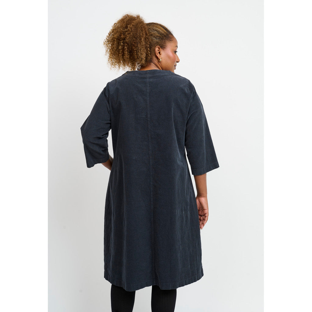 Pont Neuf Ulrica cord dress - Slate