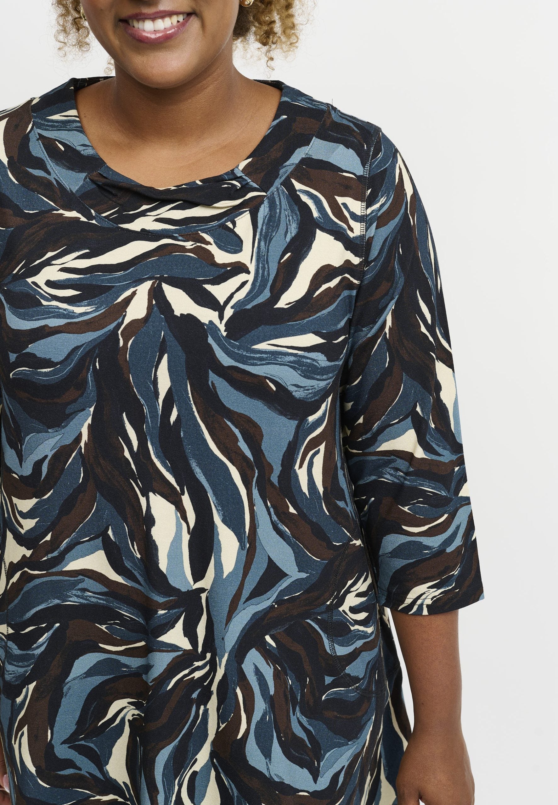 Pont Neuf Jola Tea tunic - Steel Blue