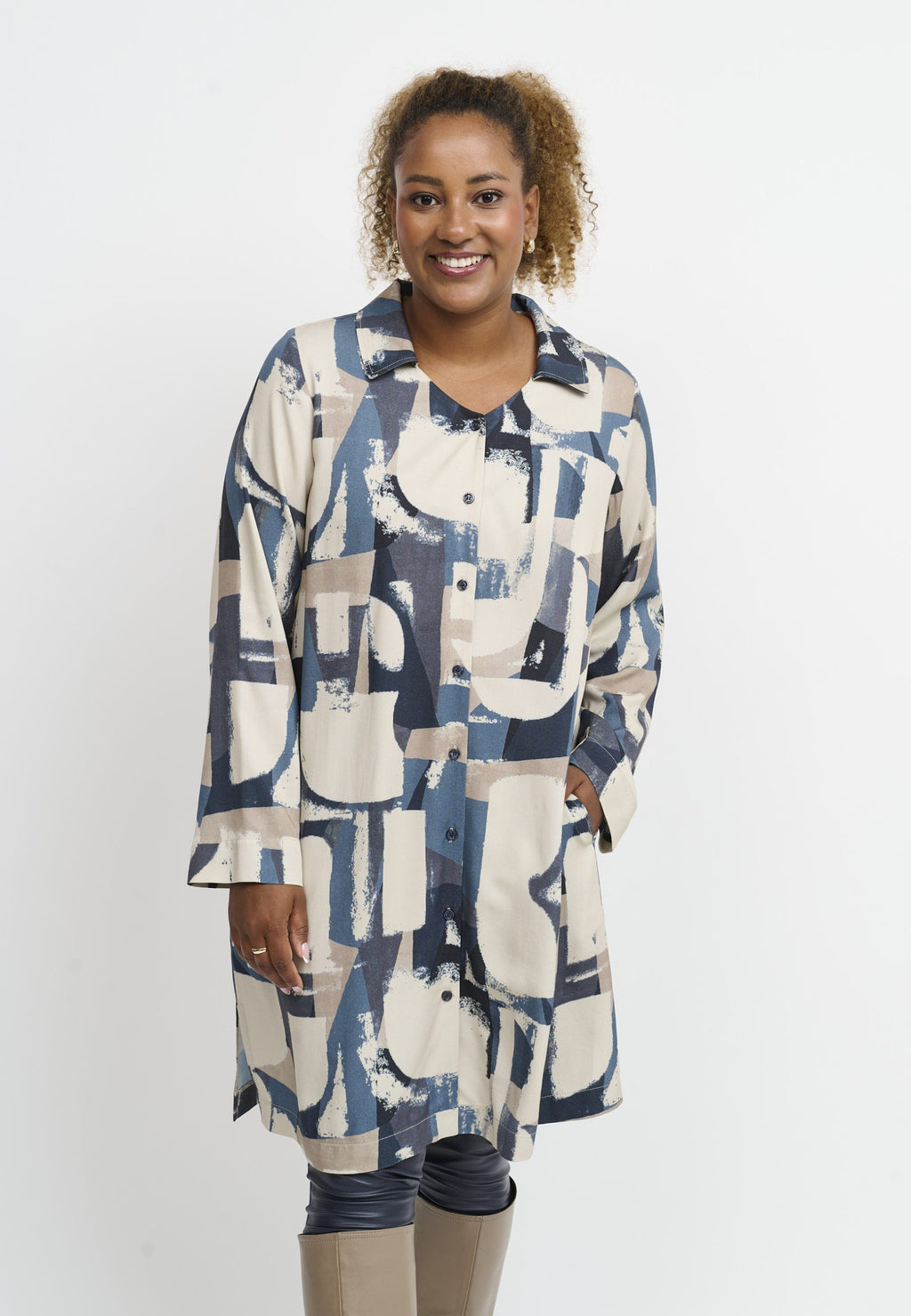 Pont Neuf Davia shirt - Steel blue