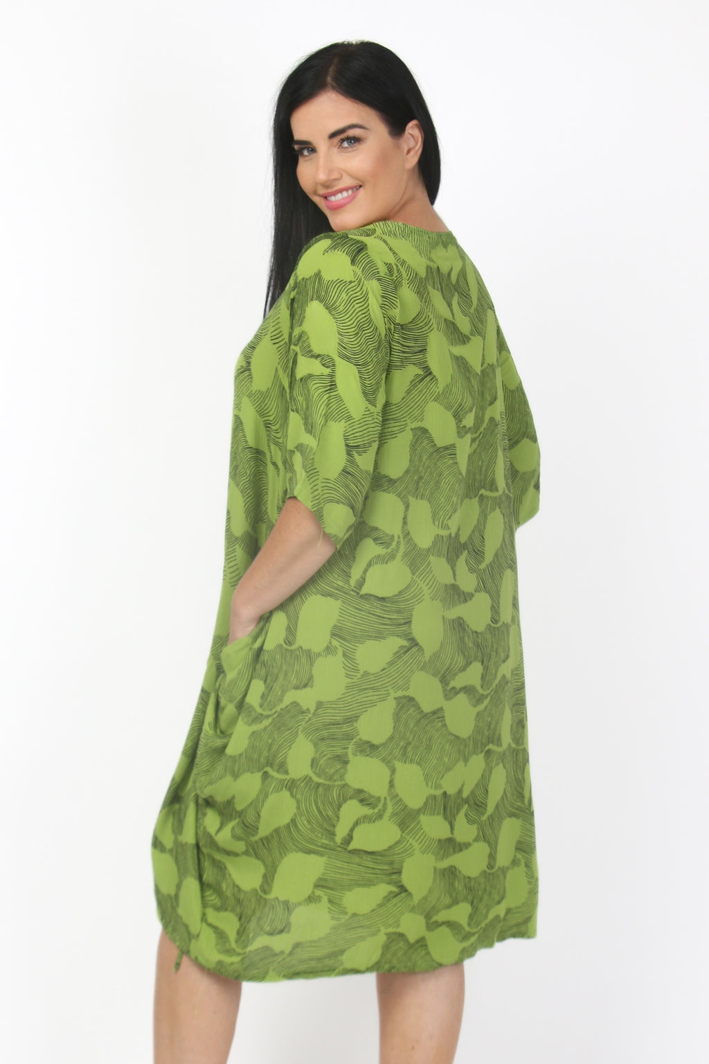 Angel Circle harem dress - Lime