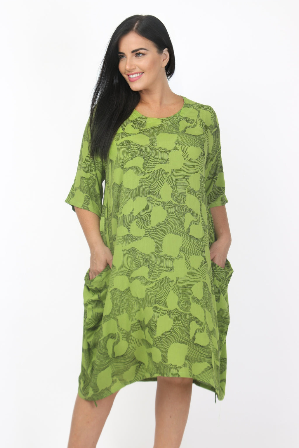 Angel Circle harem dress - Lime