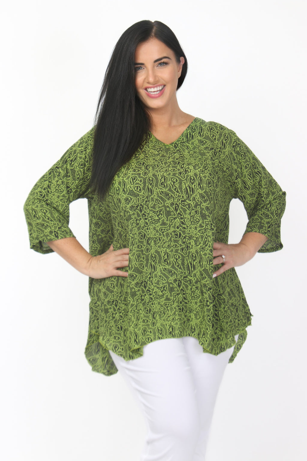 Angel Circle pocket top - Lime