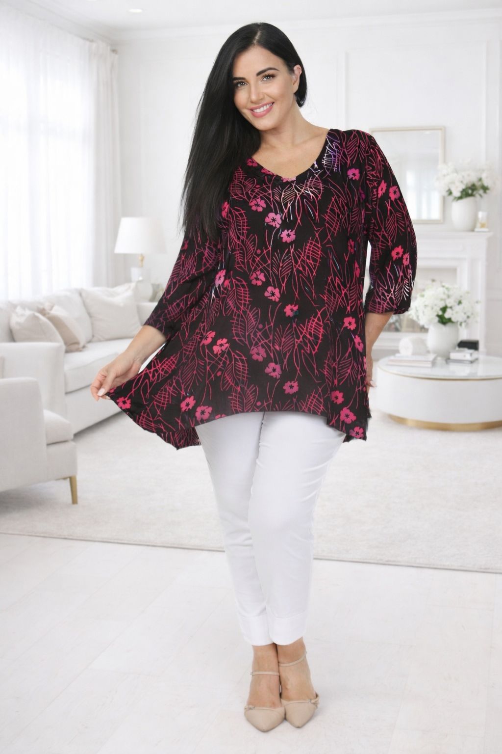 Angel Circle pocket top - Floral