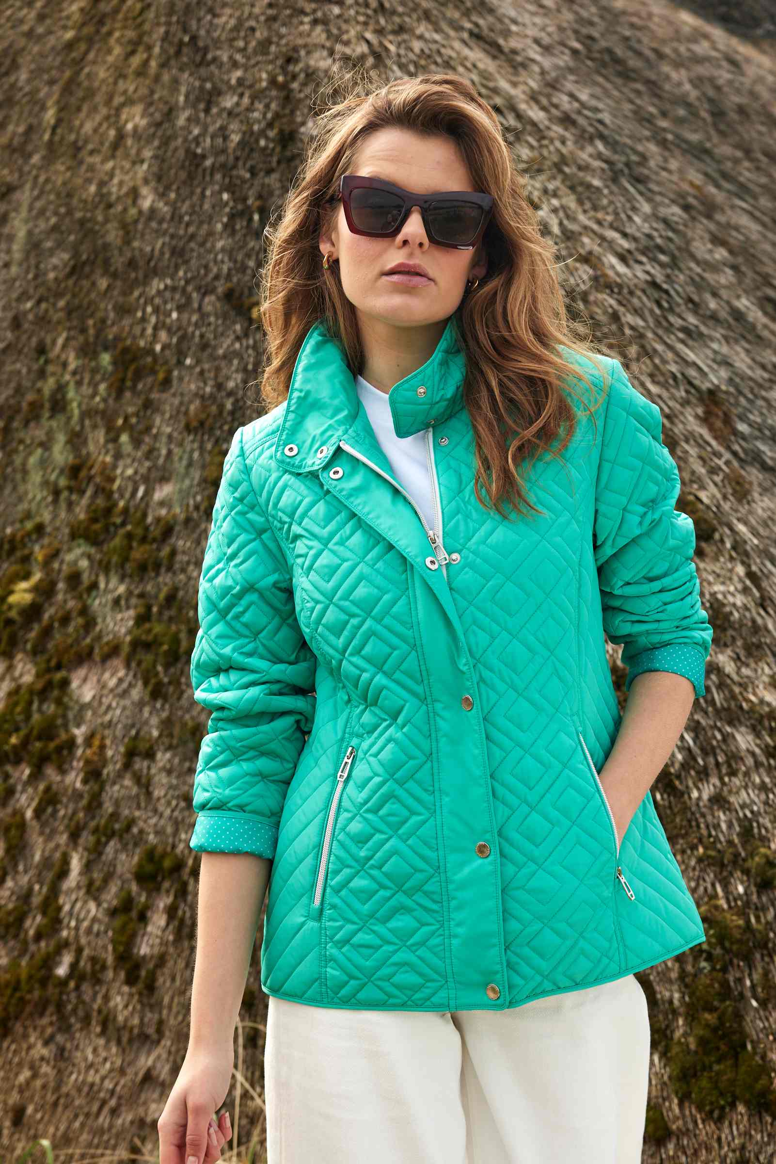 Frandsen quilt jacket - Aqua