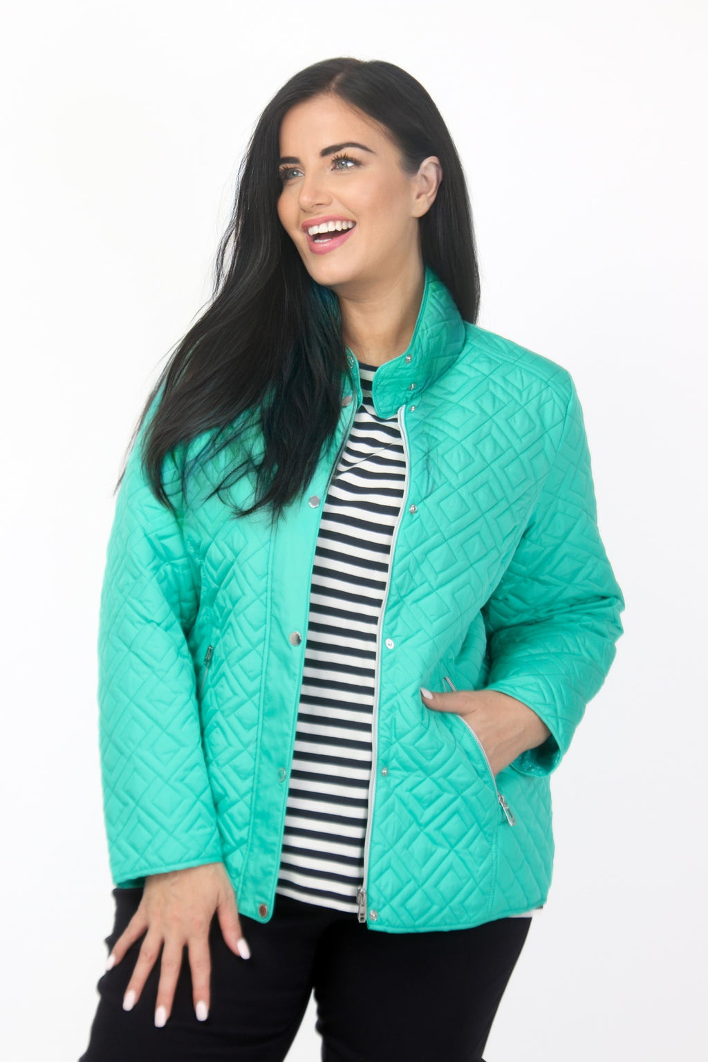 Frandsen quilt jacket - Aqua