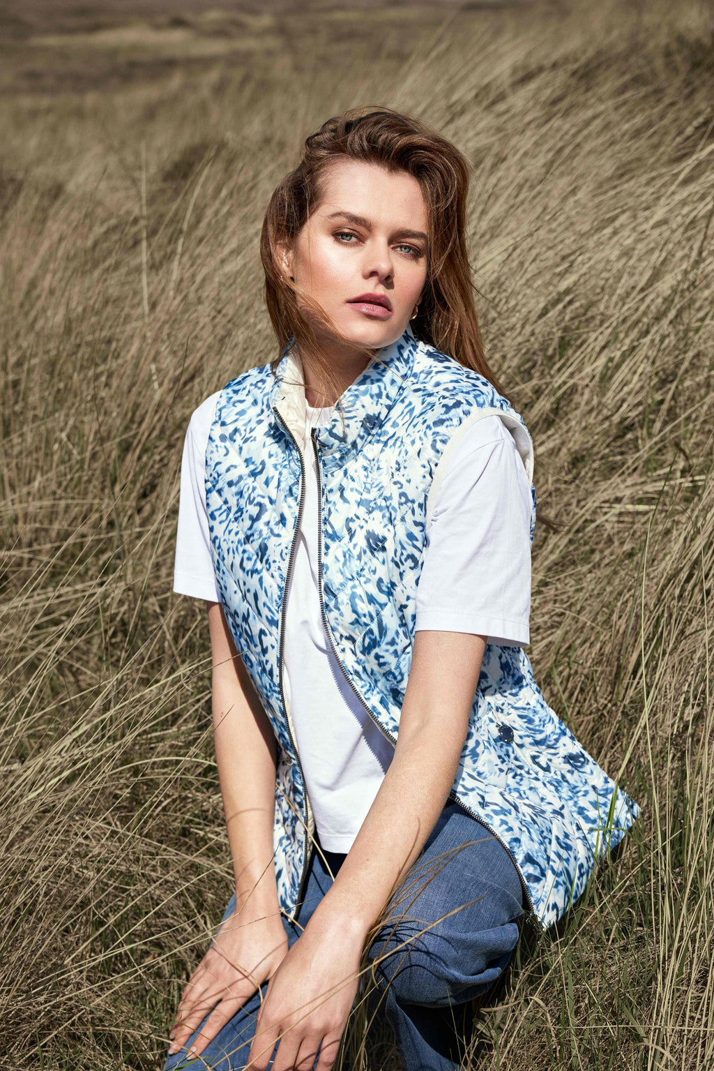 Frandsen reversible gilet - Navy/White