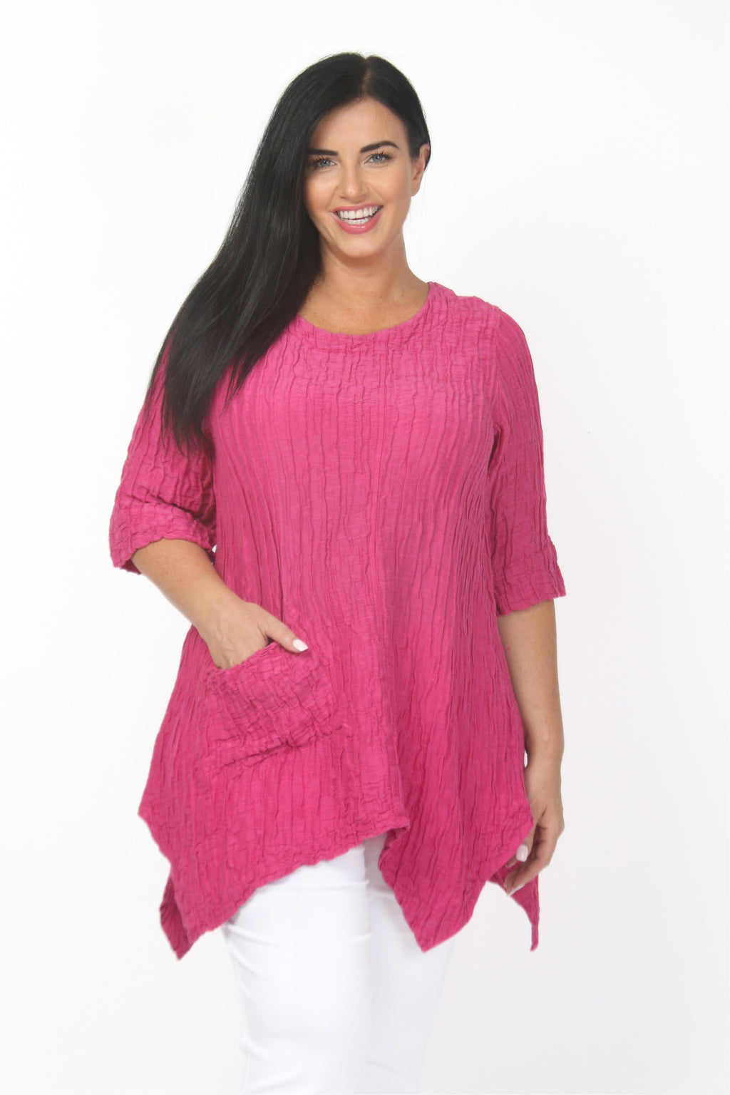 Grizas one pocket tunic - Fuchsia
