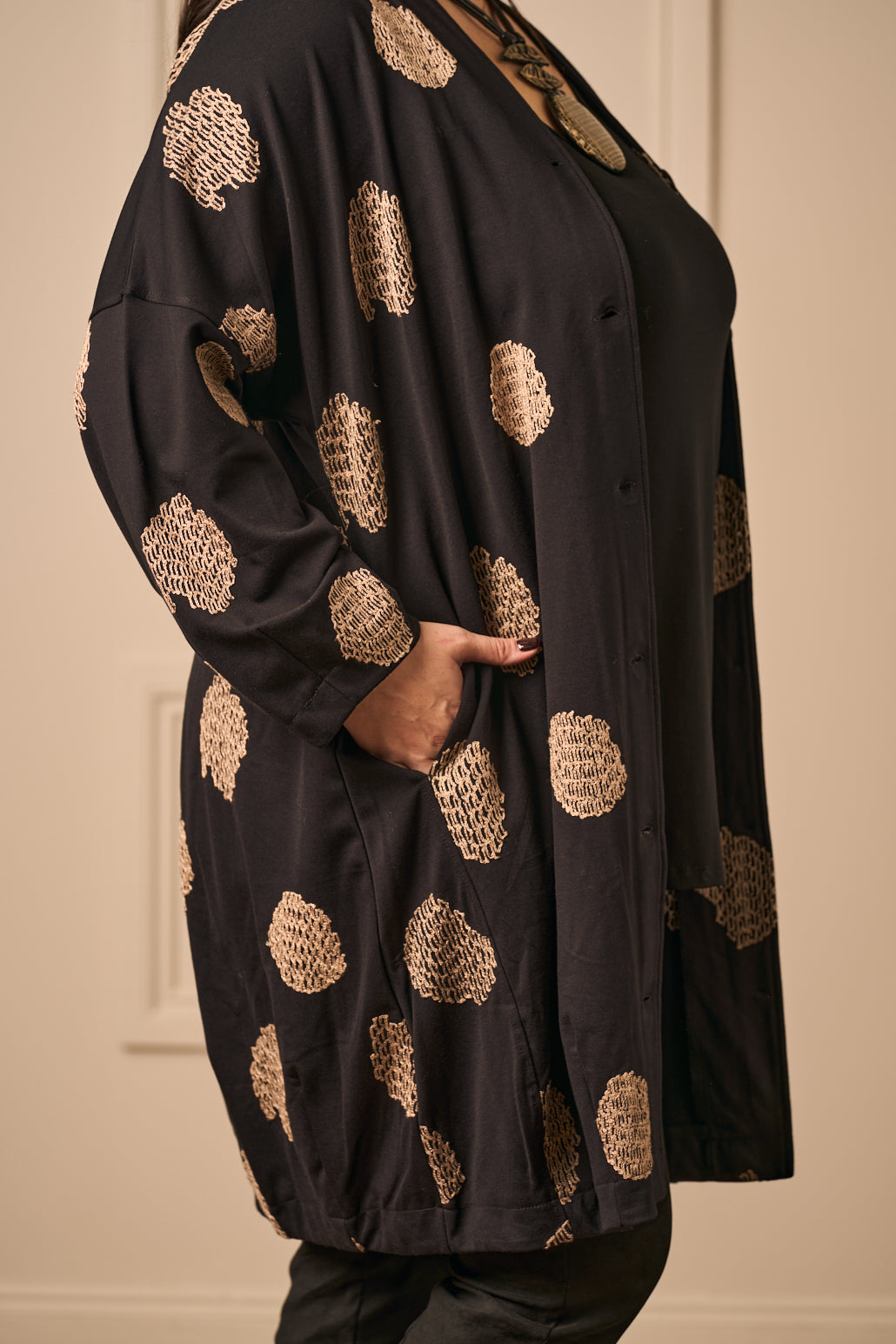 Noen jersey jacket - Black